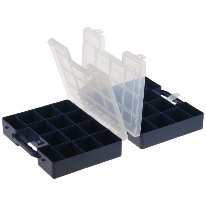 Органайзер для инструментов 27х22х11 см "Двойной", цвет МИКС