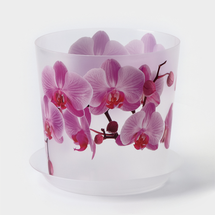 Горшок для орхидей с поддоном «Деко», 1,2 л