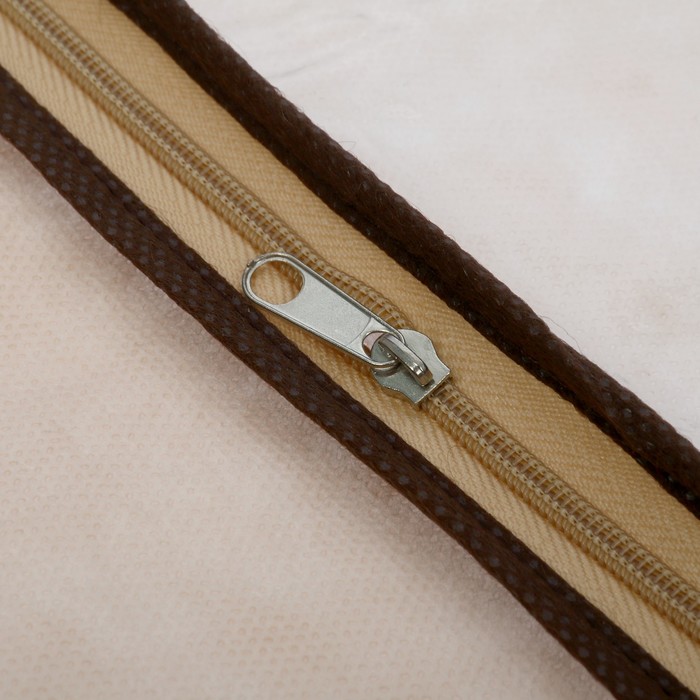 Чехол для обуви полузакрытый 30х35 см, цвет бежевый