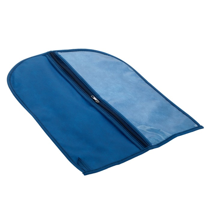 Чехол для обуви полузакрытый 30х35 см, цвет синий