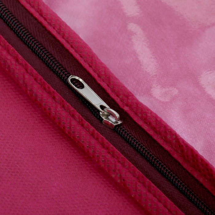 Чехол для обуви полузакрытый 30х35 см, цвет бордо