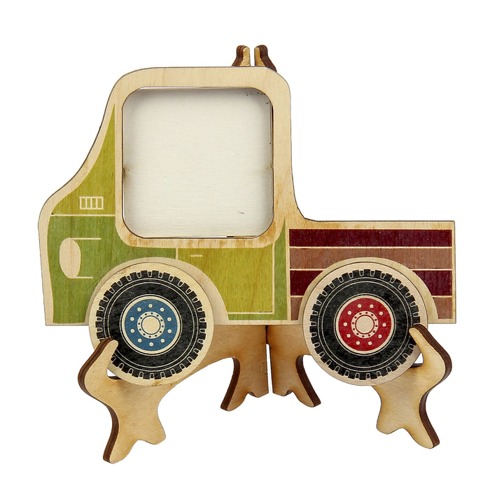 Фоторамка "Машинка" 5х5 см с деревом