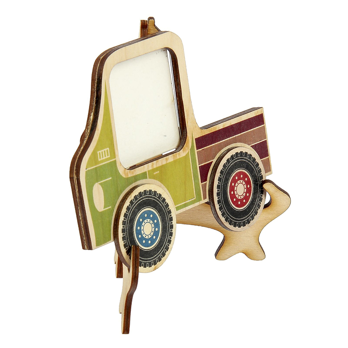 Фоторамка "Машинка" 5х5 см с деревом