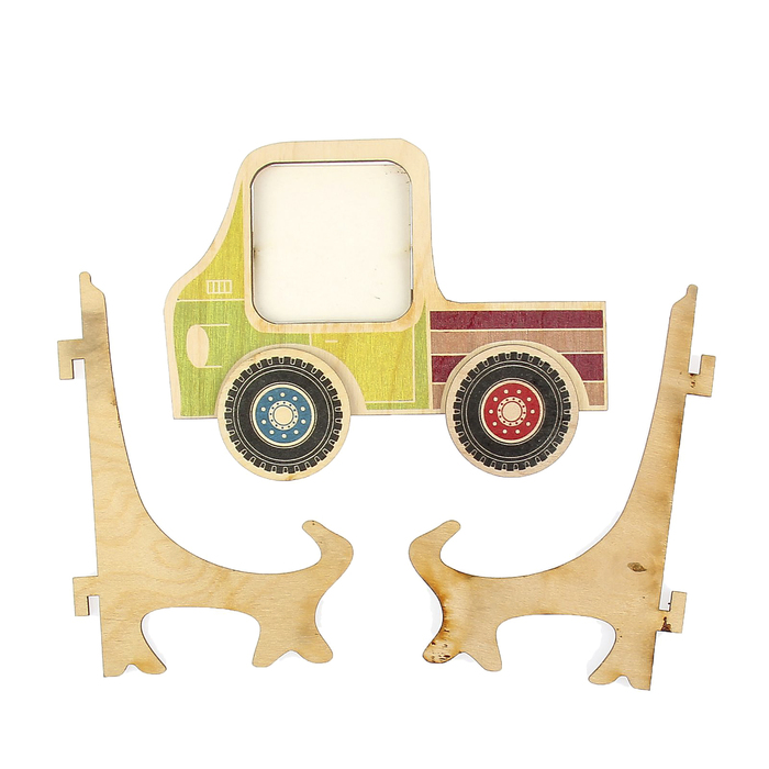 Фоторамка "Машинка" 5х5 см с деревом