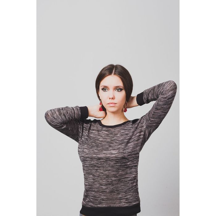 Серьги "Натурель фэшн" капля, цвет ярко-красный в золоте