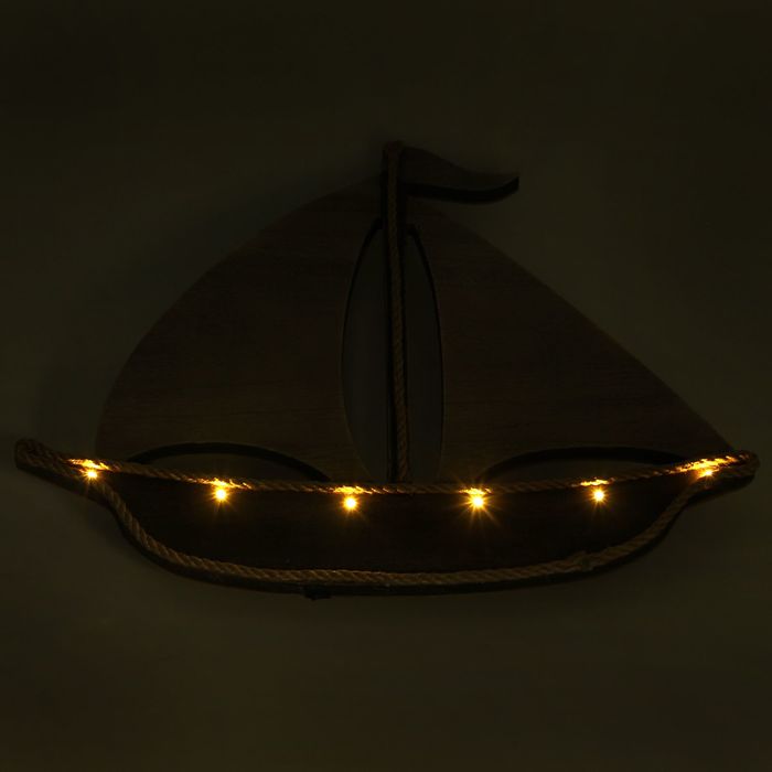 Декор дачный "Корабль" со светодиодами