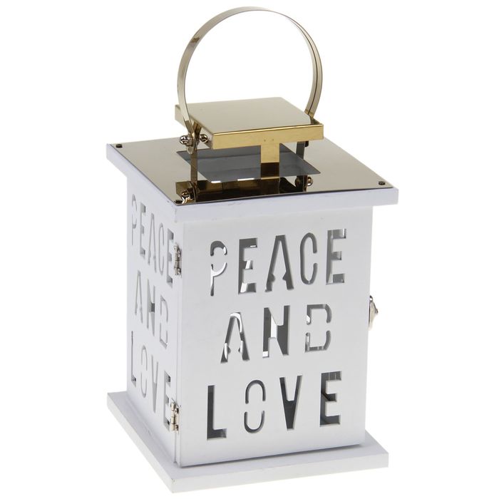 Подсвечник уличный "Peace and love"