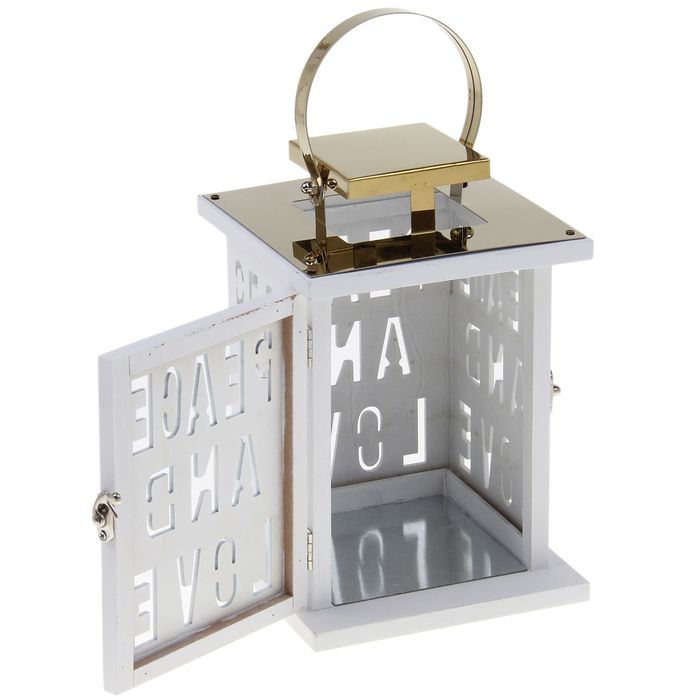 Подсвечник уличный "Peace and love"