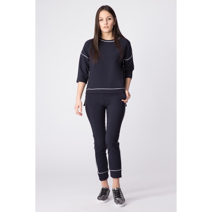 Костюм женский 75035 цвет синий, размер 42 (S)