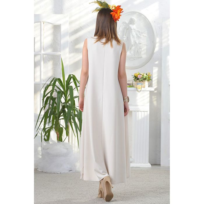 Платье, размер 42, рост 164 см, цвет кремовый (арт. 4676а)