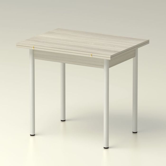 Стол обеденный раскладной 860х650 ясень шимо светлый