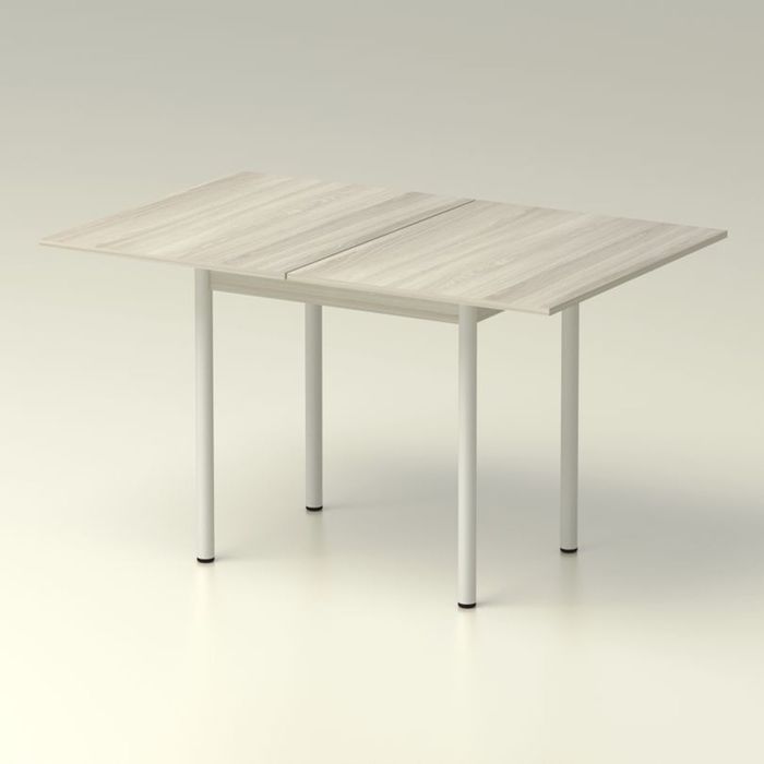 Стол обеденный раскладной 860х650 ясень шимо светлый