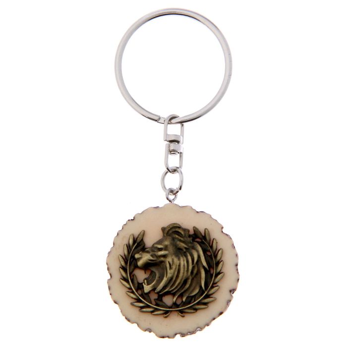 Брелок "Лучший охотник" лев 3,5 х 3,5 см