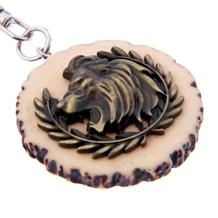 Брелок "Лучший охотник" лев 3,5 х 3,5 см