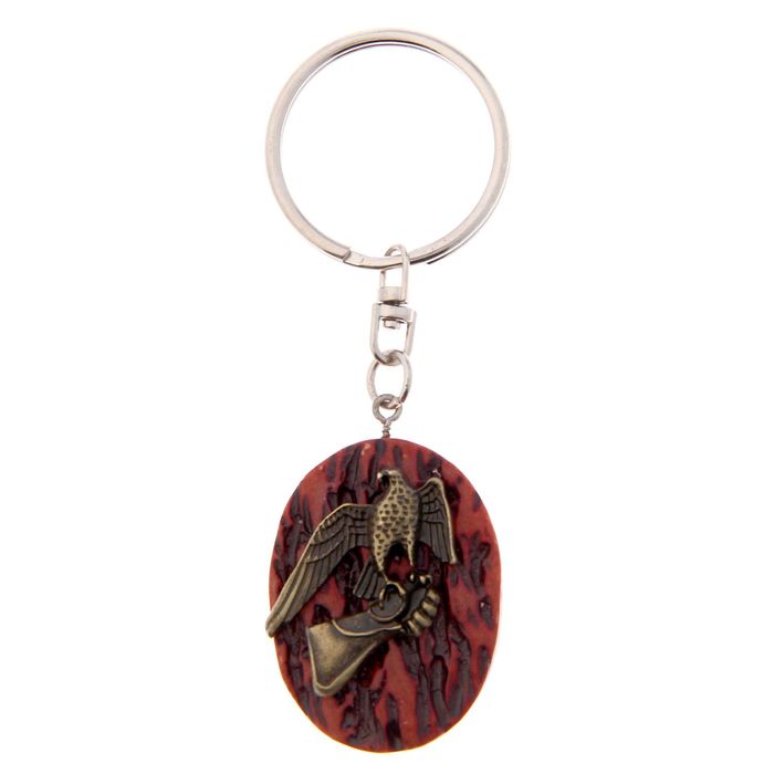 Брелок "Русская охота" сокол 4 х 3 см