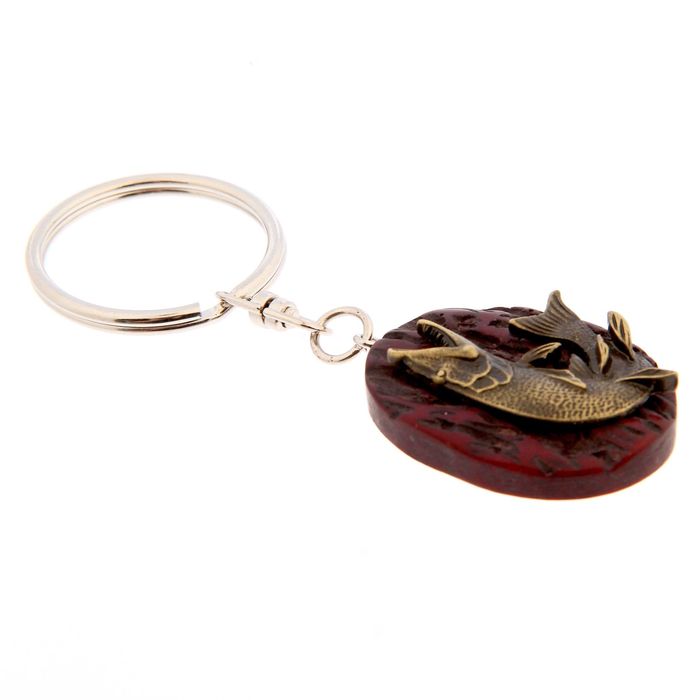 Брелок "Ни хвоста ни чешуи!" щука 4 х 3 см