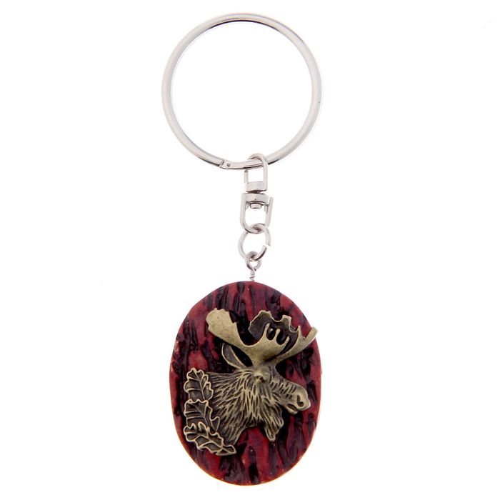 Брелок "Лучший охотник" лось 4 х 3 см