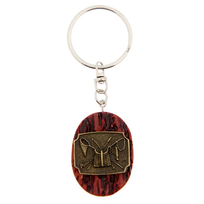 Брелок "Удачи на рыбалке" 4 х 3 см