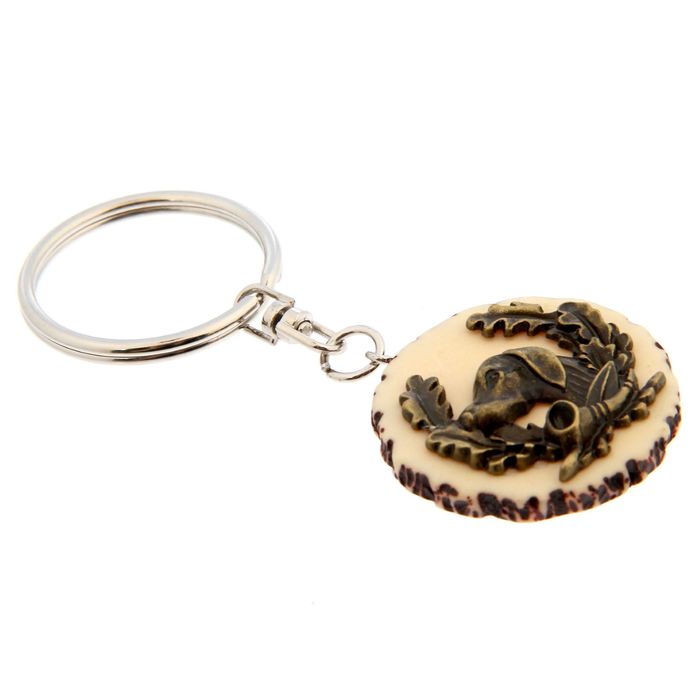 Брелок "Ни пуха ни пера!" гончая 3,5 х 3,5 см