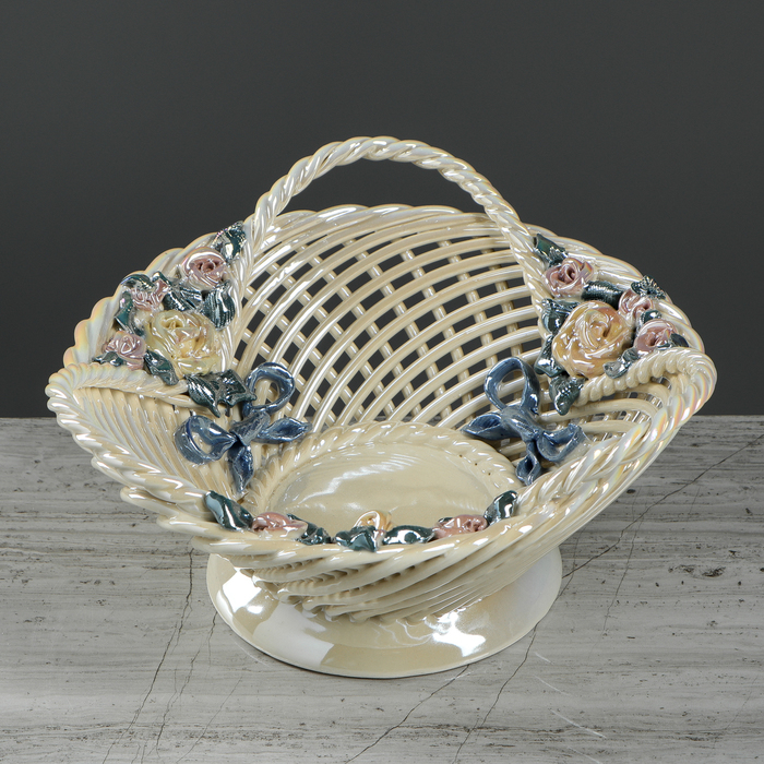 Конфетница "Плетёнка" круглая