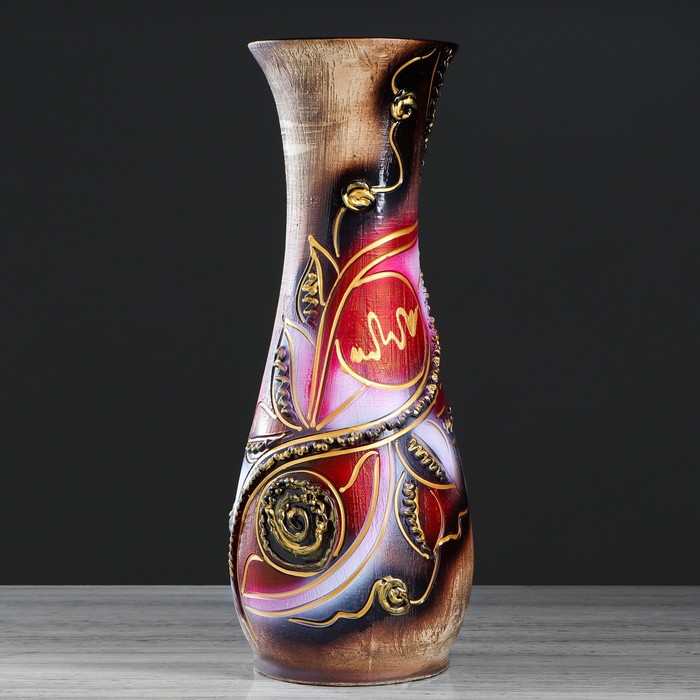 Ваза напольная "Осень" абстракция, микс