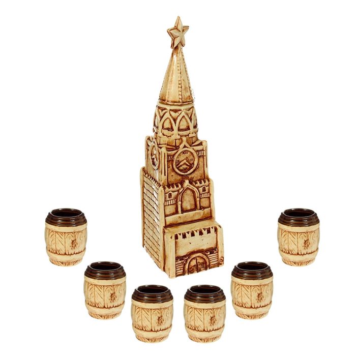 Штоф с рюмками "Кремль" 7 предметов, 0,5 л