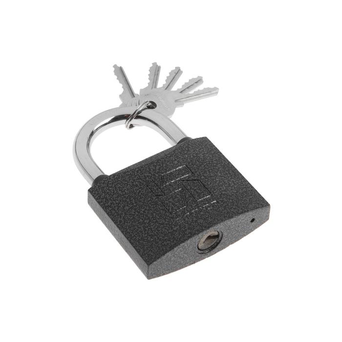 Замок навесной "АЛЛЮР" ВС1Ч-375, дужка d=10 мм, полимер, 5 ключей