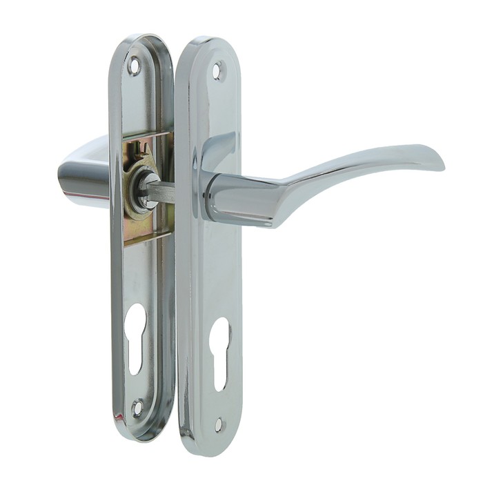 Замок врезной "АЛЛЮР" 103/3-61А CP, с ручкой, цвет хром