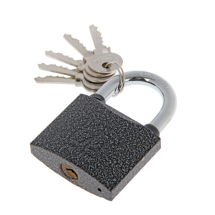 Замок навесной "АЛЛЮР" ВС1Ч-360, дужка d=9 мм, полимер, 5 ключей