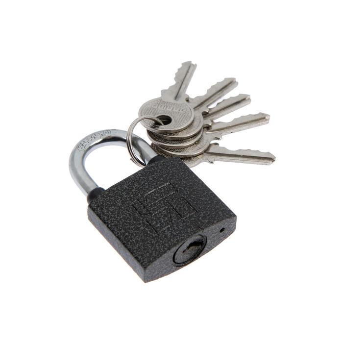 Замок навесной "АЛЛЮР" ВС1Ч-330, дужка d=5 мм, полимер, 5 ключей