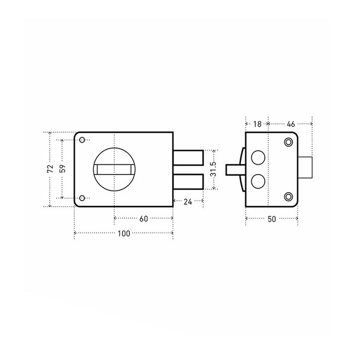 Замок накладной "АЛЛЮР" ЗН1А-1М, 110х72х18.5 мм, 5 ключей