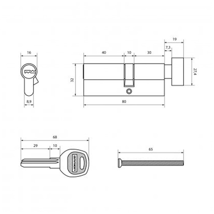 Цилиндровый механизм 