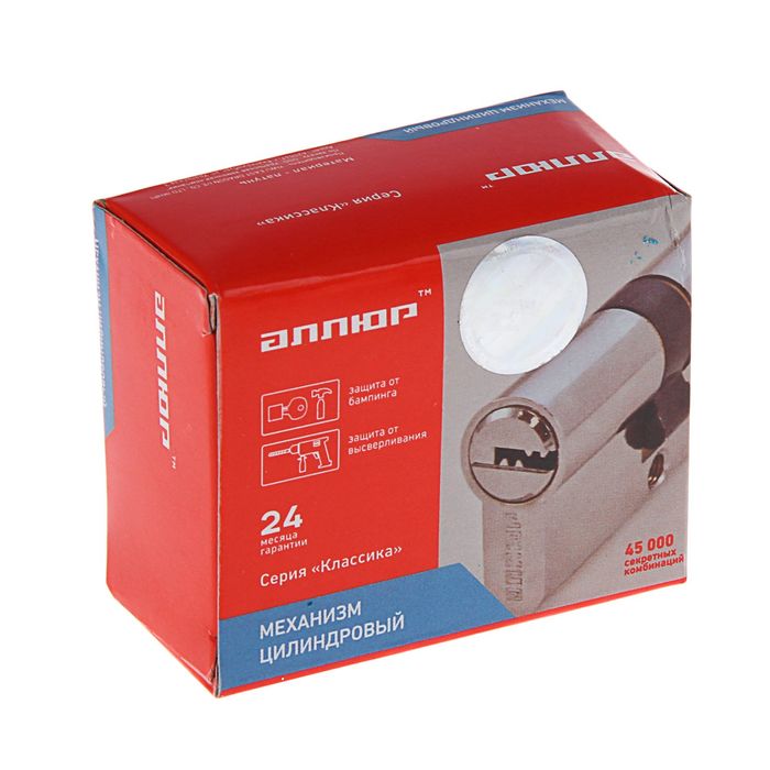 Цилиндровый механизм "АЛЛЮР" HD F 60-5К BP, с перфоключем, цвет латунь