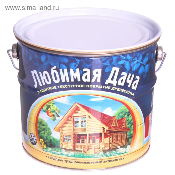 

Защитное текстурное покрытие древесины, рябина, 2,7 л
