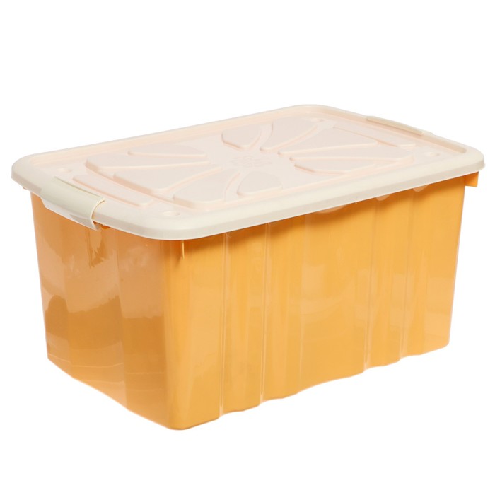 Ящик для игрушек, с крышкой, МИКС