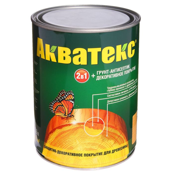 Грунт-антисептик "Акватекс", калужница, 0,8 л