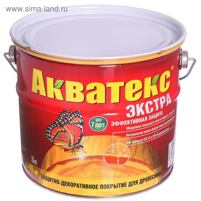 

Защитно-декоративное покрытие для древесины, каштан, 3 л