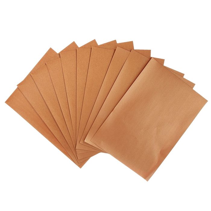 Бумага для творчества фактурная "Нити тёмное золото" формат А4 (набор 10 листов), 120 г