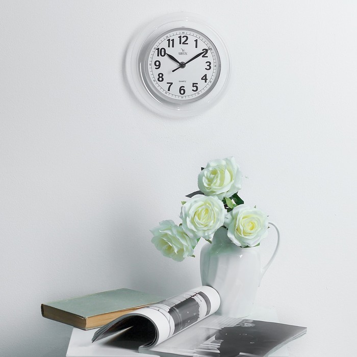 Часы настенные круглые "Классика. Мария", прозрачные