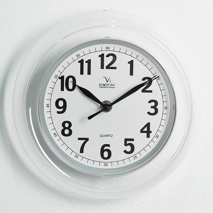 Часы настенные круглые "Классика. Мария", прозрачные