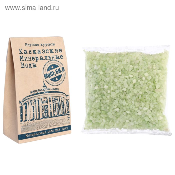 

Соль для ванн "Мировые курорты" "Кавказские минеральные воды", в крафт-пакете, 400 г