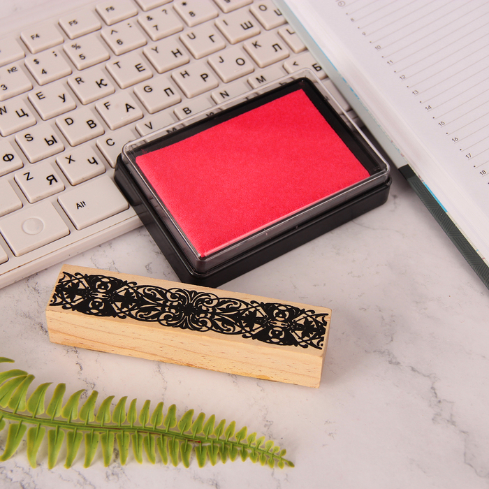 Набор "Паутинка" (печать 10,3х2,3 см, штемпельная подушка 10х7 см) набор 2 шт