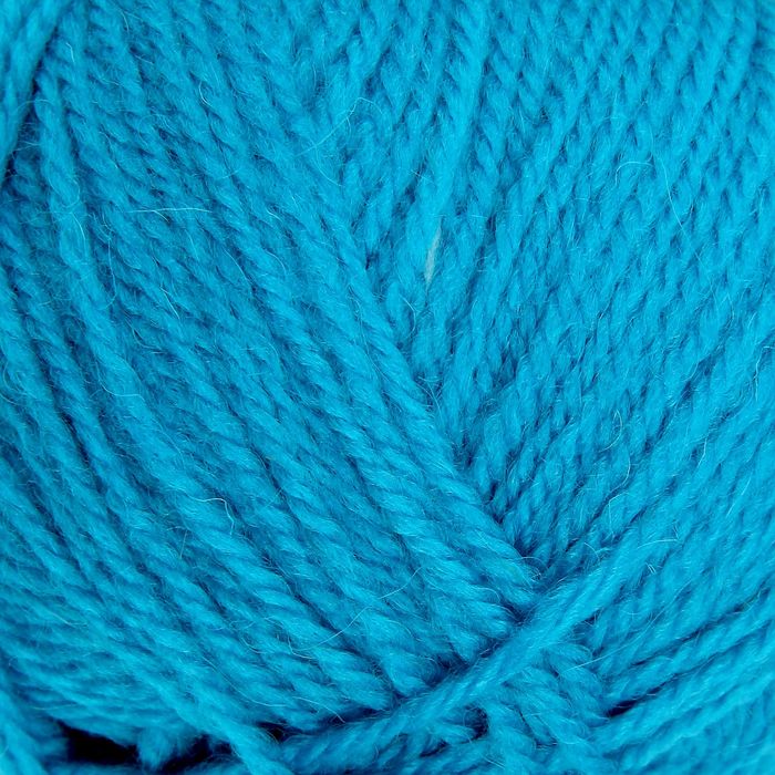 Пряжа "Подмосковная" 50% шерсть, 50% акрил 250м/100гр (0474, голубая бирюза)