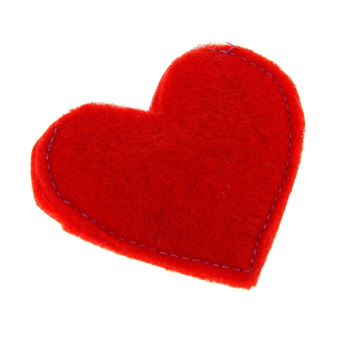 Игрушка фетровая с кошачьей мятой шуршащая "Сердце"