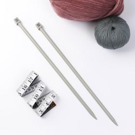 Спицы для вязания, прямые, с тефлоновым покрытием, d = 9 мм, 35 см, 2 шт от Сима-ленд