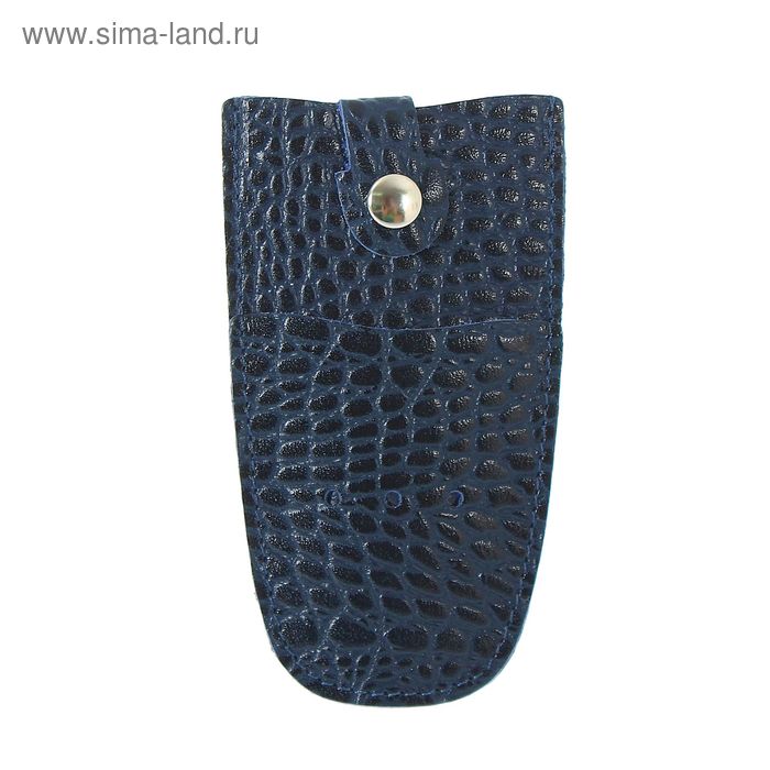 

Футляр для ключей, кольцо, цвет синий