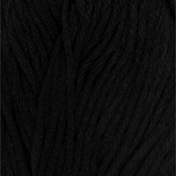 Пряжа "Ландыш" 100% мерсеризованный хлопок 115м/50гр (0140, черный)