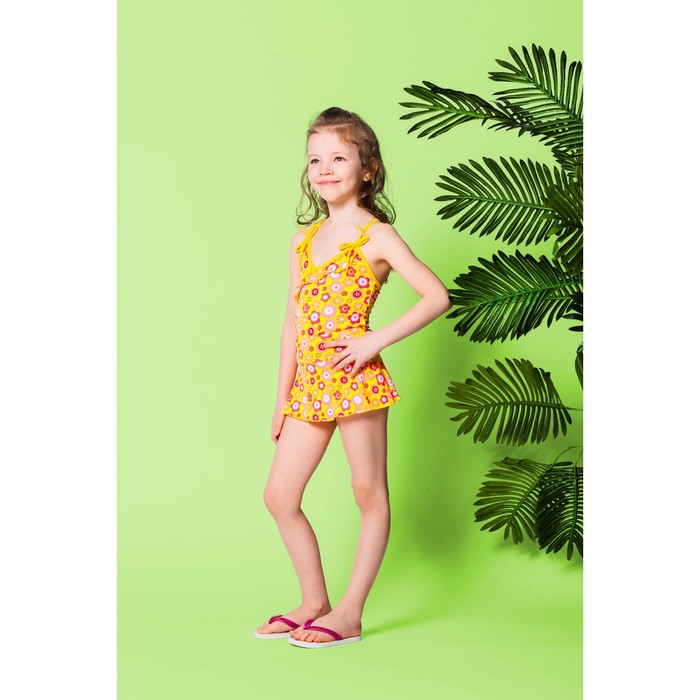 Детский раздельный купальник "Солнышко" ( рост 116-122 см, 6-7 лет), 100% полиэстер