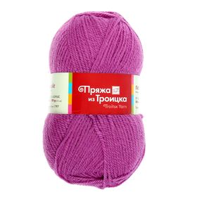 

Пряжа "Подмосковная" 50% шерсть, 50% акрил 250м/100гр (1315, фиалка)