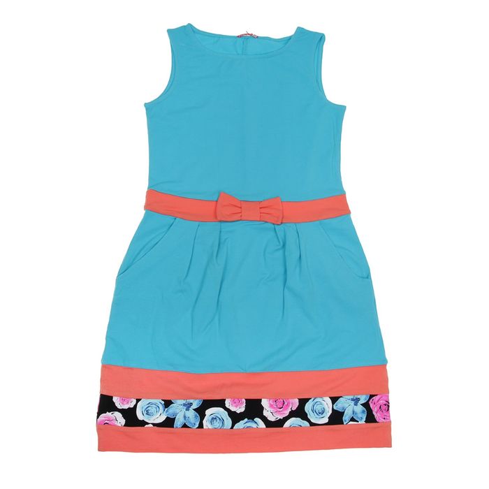 Платье для девочки, рост 146-152 см, возраст 11 лет, цвет голубой